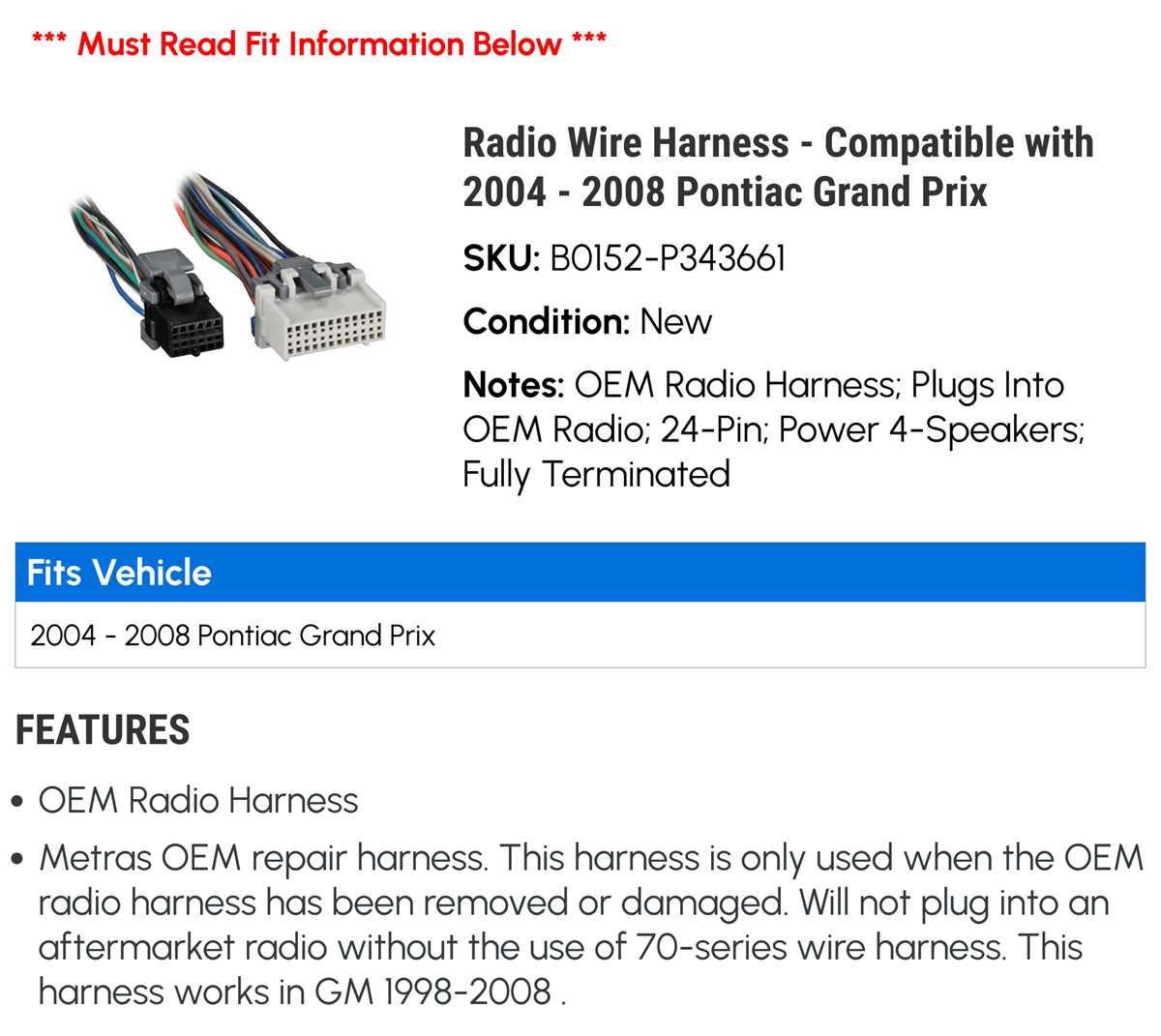 2004 pontiac grand am gt radio wiring diagram