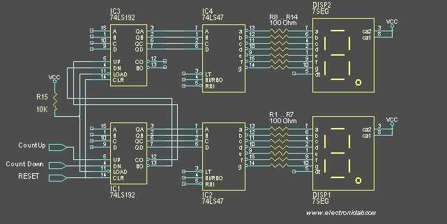 up down counter circuit diagram up down counter circuit diagram