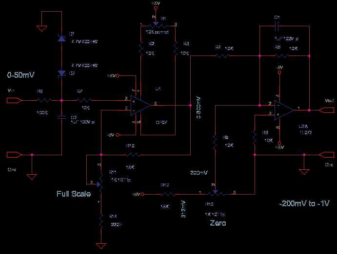 thermocouple amplifier circuit diagram