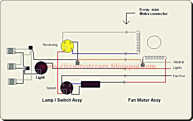 ceiling fan light wiring diagram