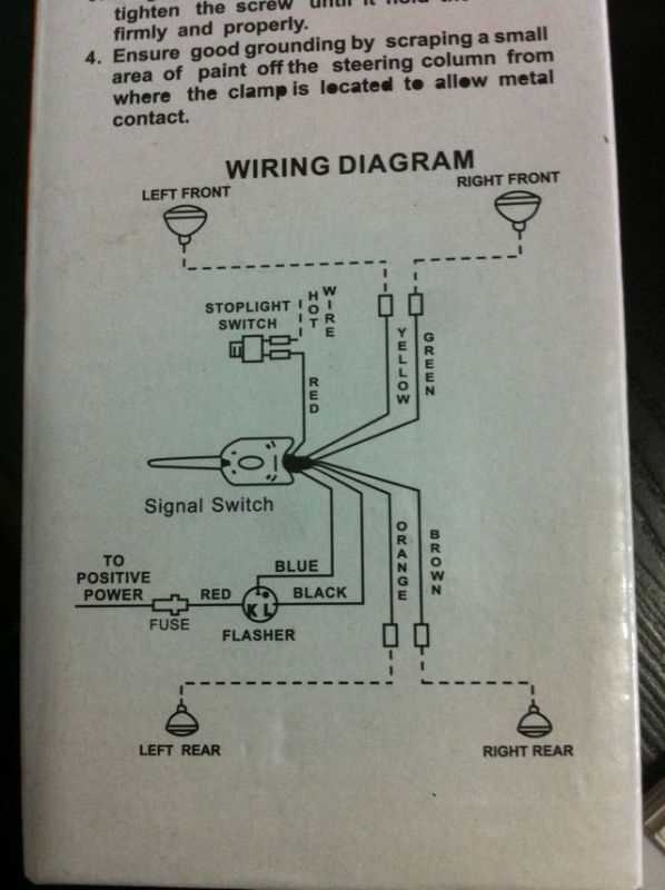 ford turn signal switch wiring diagram