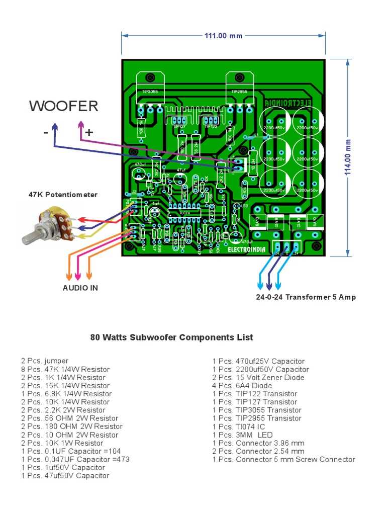 tip3055 amplifier circuit diagram