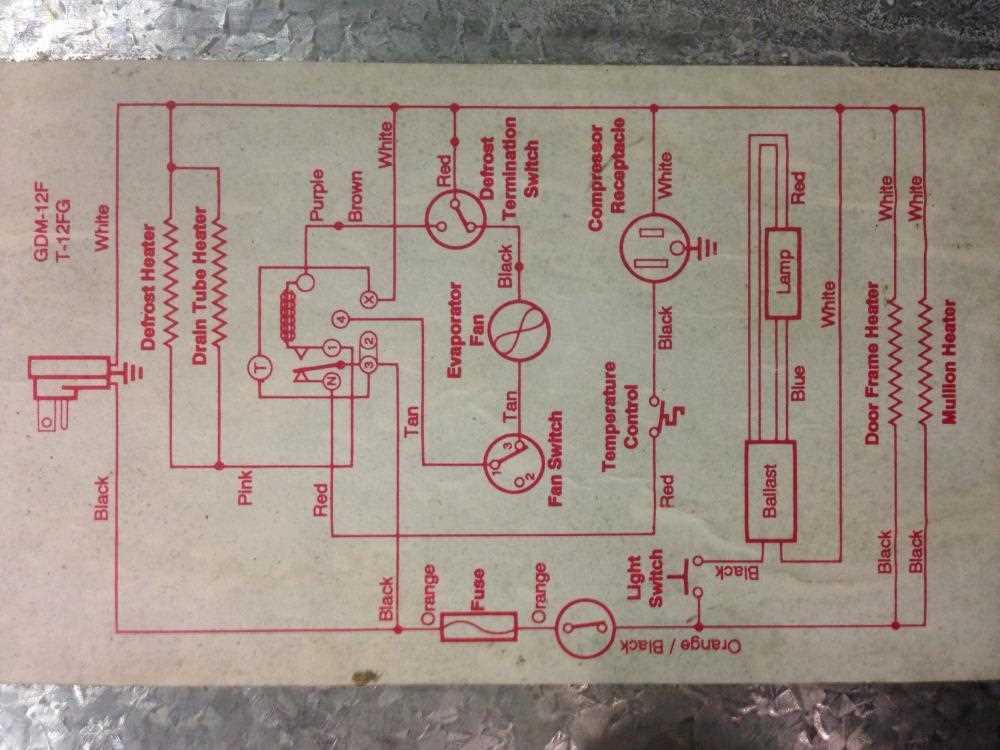 wiring diagram for walk in freezer