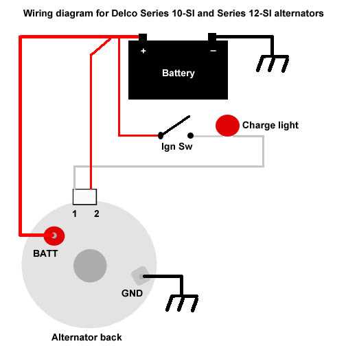 wiring diagram chevy alternator