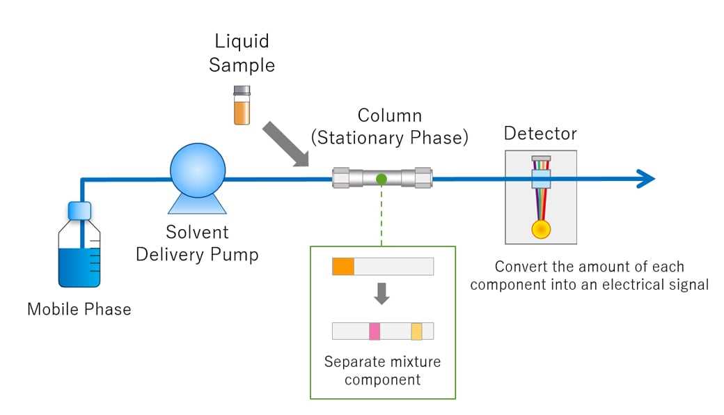 liquid chromatography schematic diagram