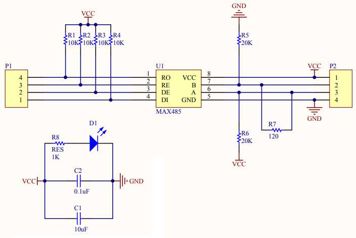 ttl to rs485 circuit diagram