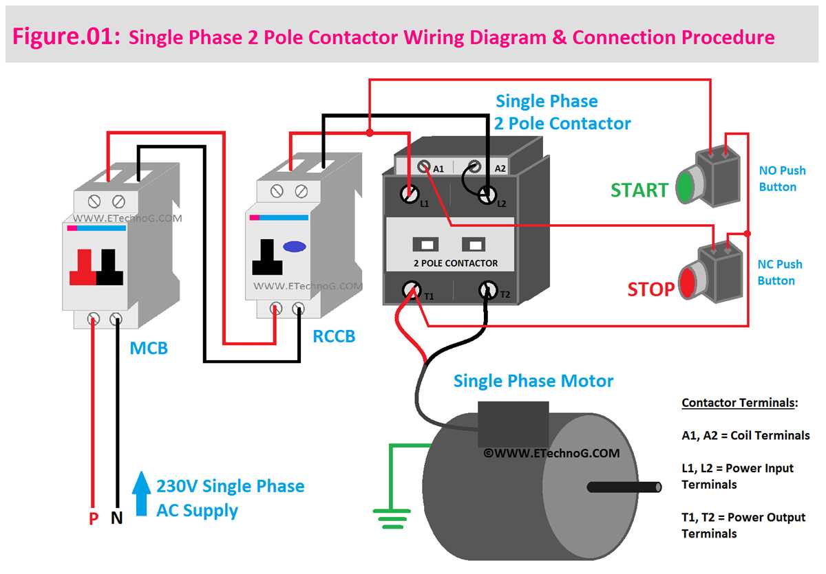 two phase motor wiring diagram