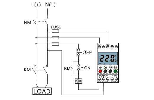 voltage monitoring relay circuit diagram voltage monitoring relay circuit diagram
