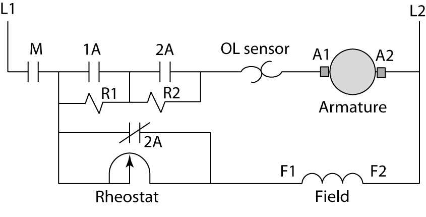 types of dc motor control schematic diagram