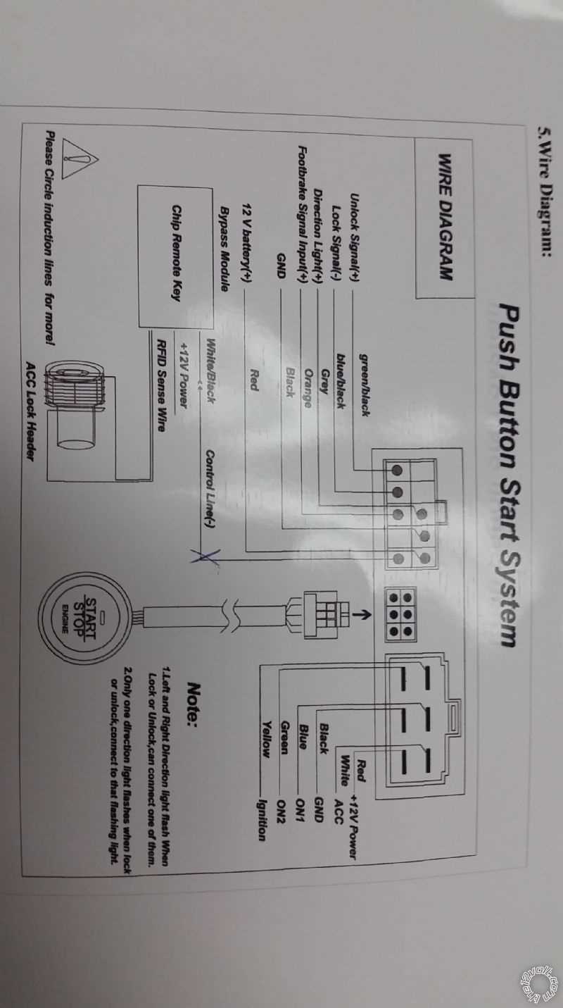 push button start wiring diagram