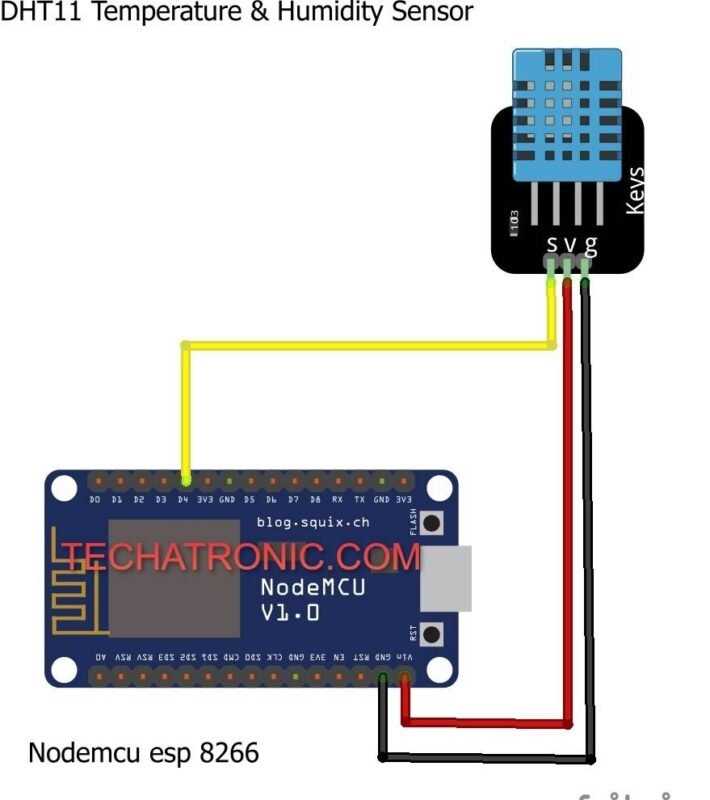 dht11 sensor circuit diagram