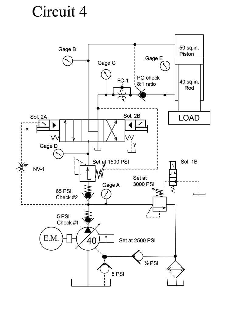 show simple guide to understand hydraulic schematic diagram