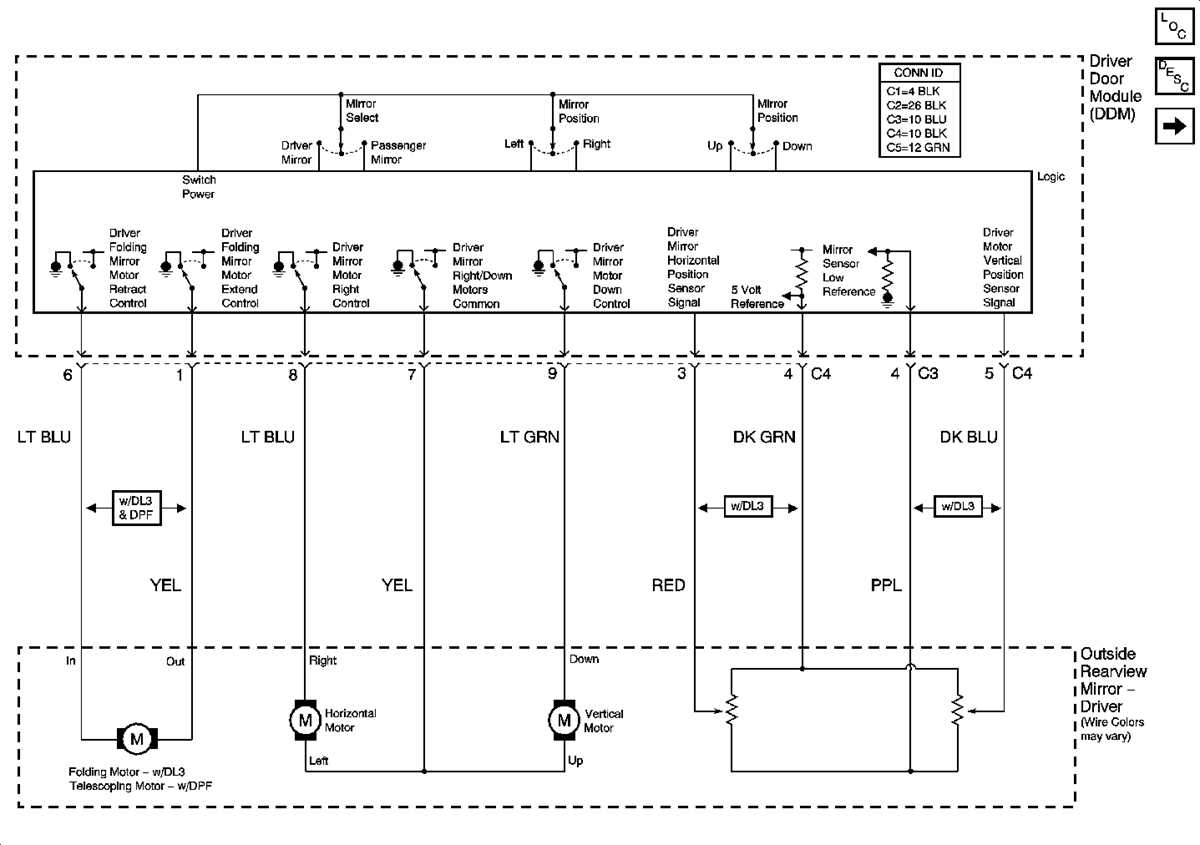 2002 chevy silverado power mirror wiring diagram
