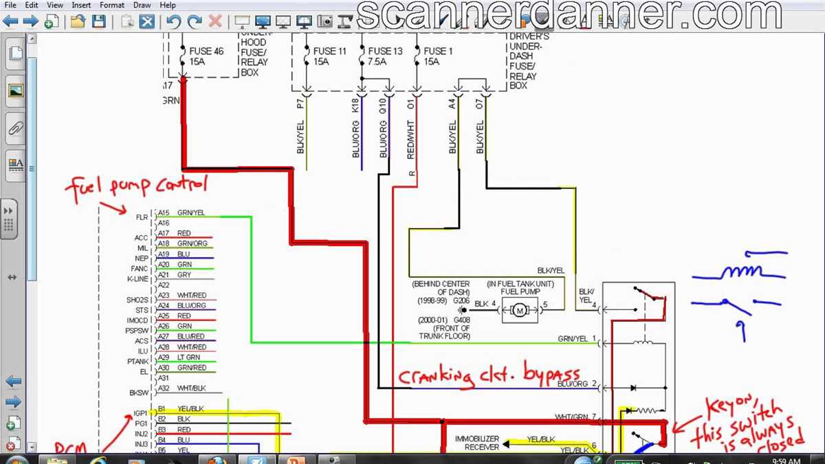 honda main relay wiring diagram