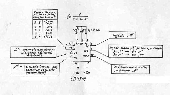 4541 timer schematic diagram