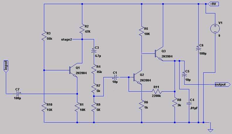 mic preamp schematic diagram