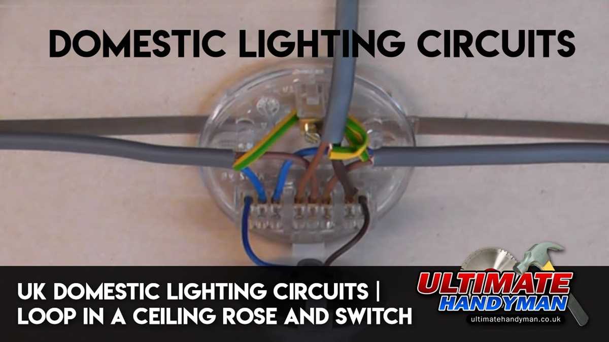 uk domestic lighting circuit diagram