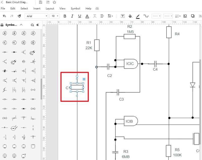 simplify circuit diagram online