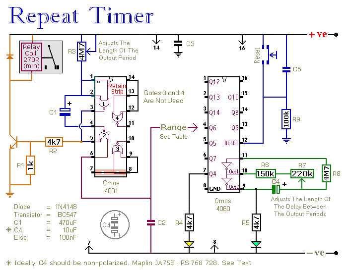4541 timer schematic diagram