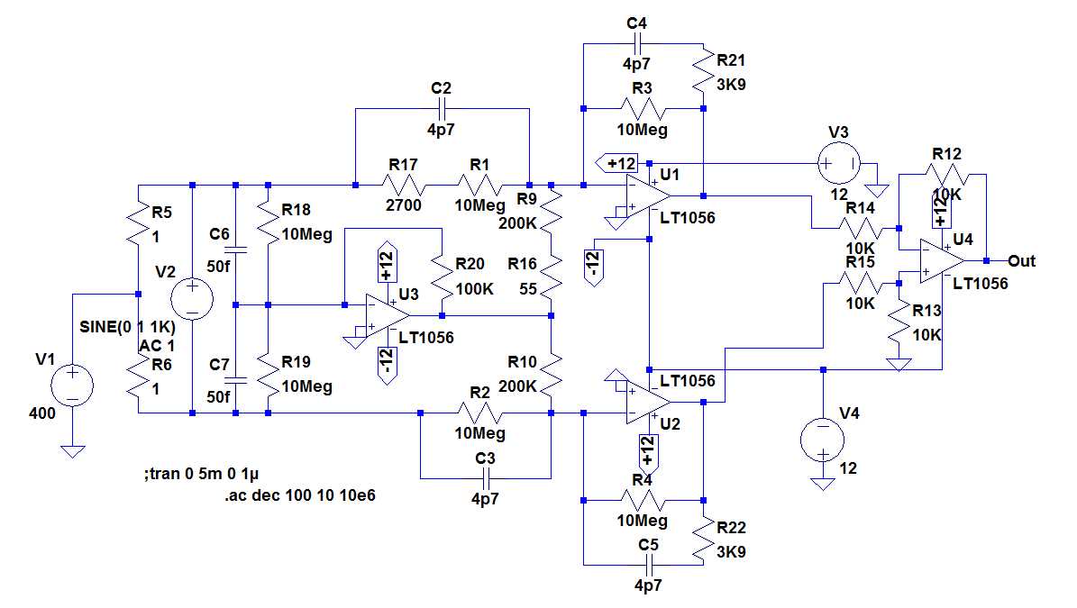 differential probe circuit diagram