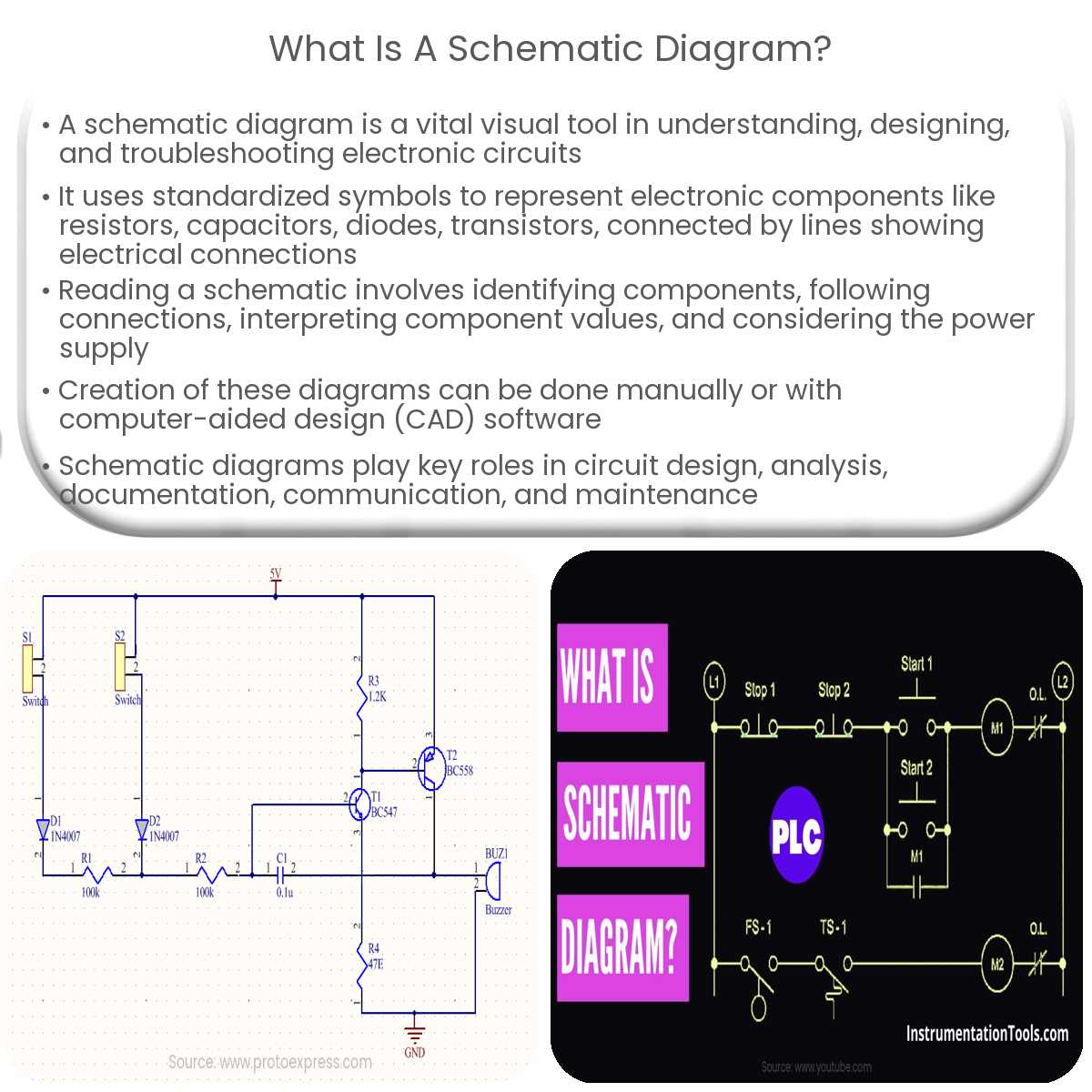 circuit diagram schematic definition