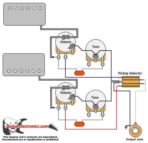 guitar pickup circuit diagram