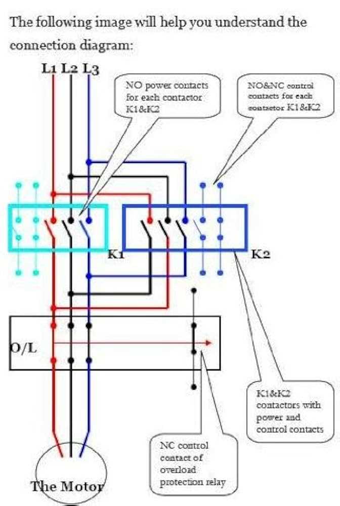 wiring diagram for motor starter