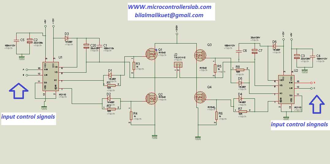 full bridge inverter circuit diagram