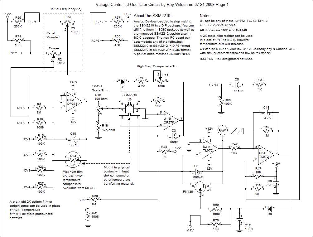 vco circuit diagram