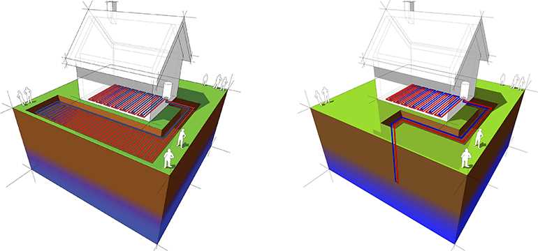 geothermal heat pump schematic diagram