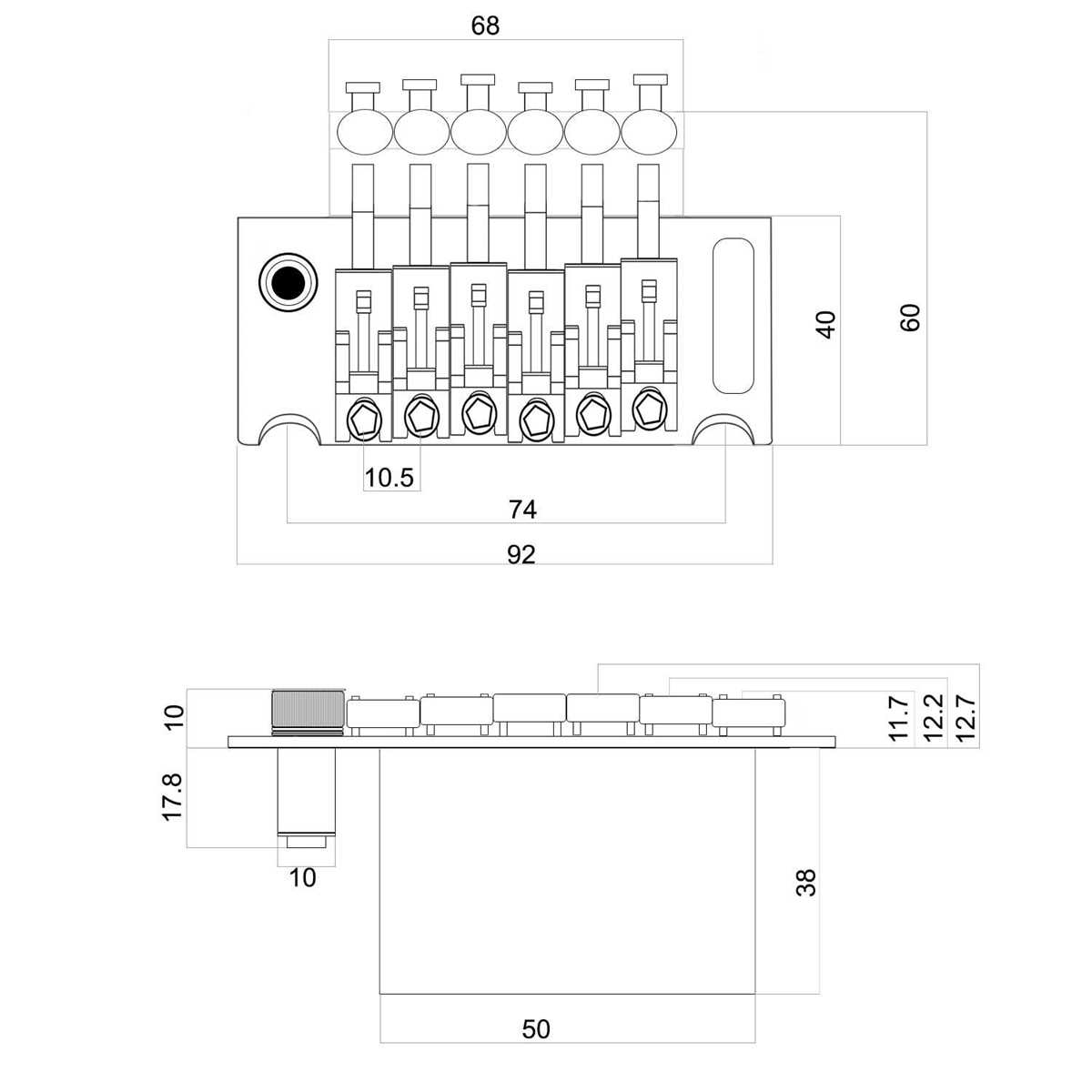 floyd rose tremolo schematics and diagrams
