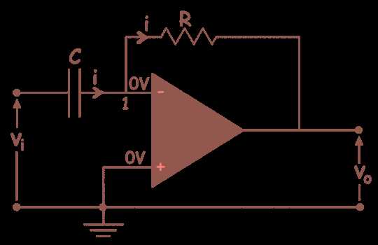 differentiator op amp circuit diagram