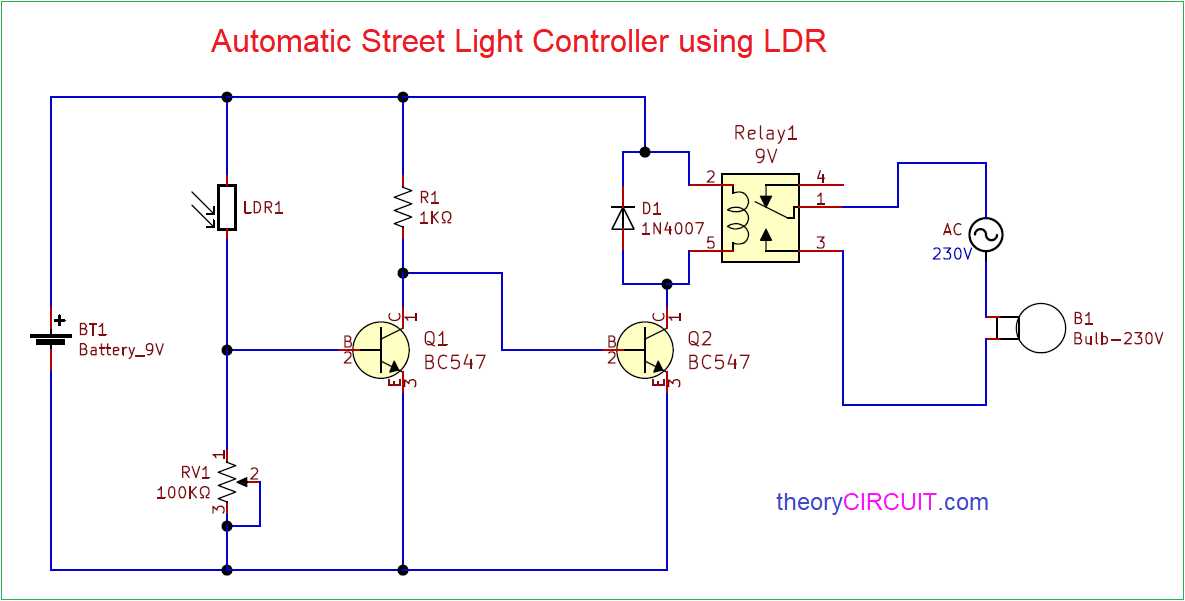 automatic headlight circuit diagram