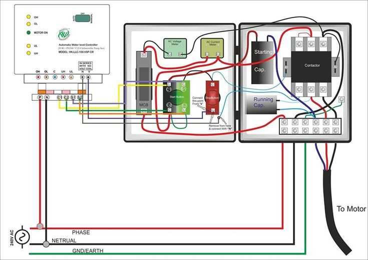 240v single phase motor wiring diagram