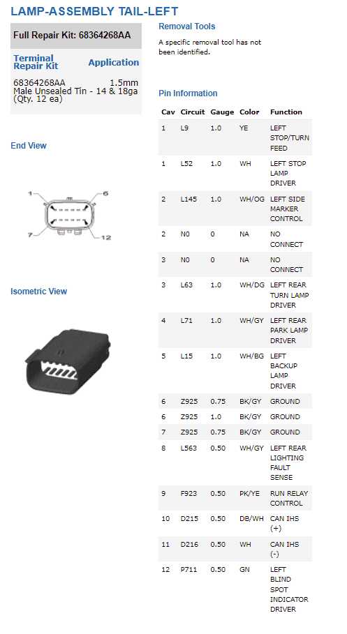 2007 jeep grand cherokee tail light wiring diagram