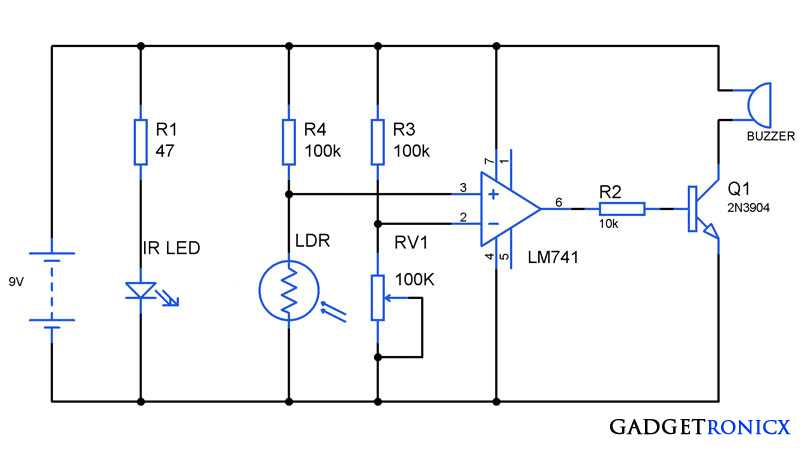burglar alarm circuit diagram burglar alarm circuit diagram
