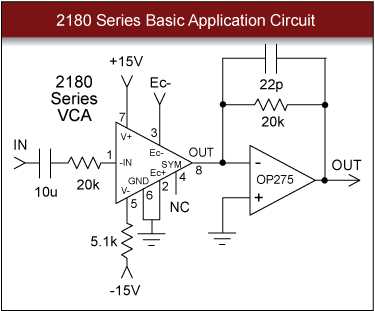 voltage controlled amplifier circuit diagram