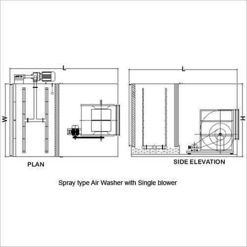 air washer schematic diagram