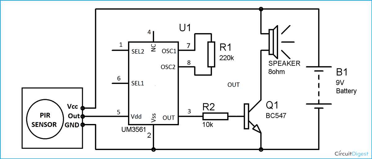 home security system circuit diagram
