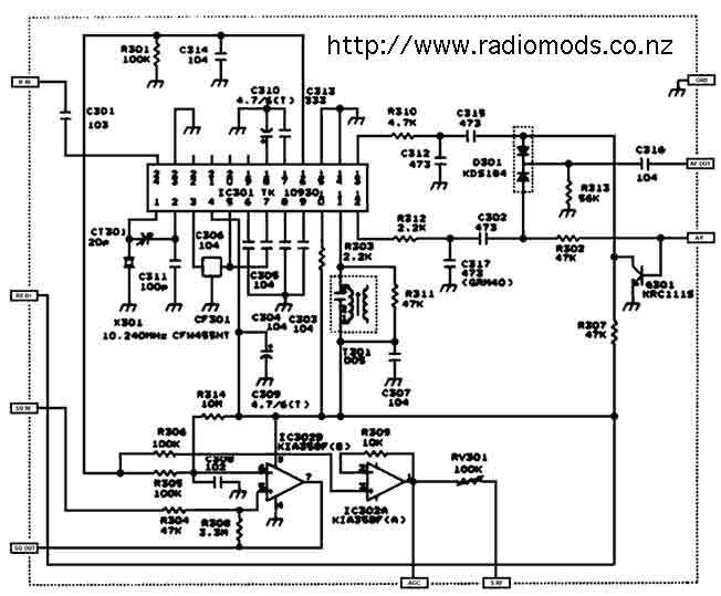schematic diagram cb transceiver model pc66xl