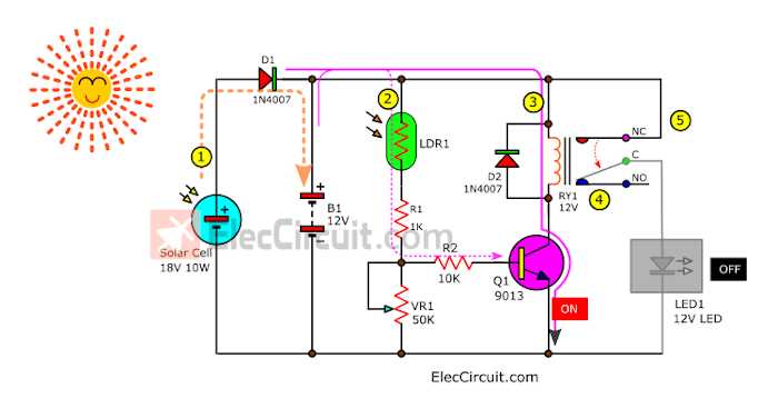 12v dc led light circuit diagram
