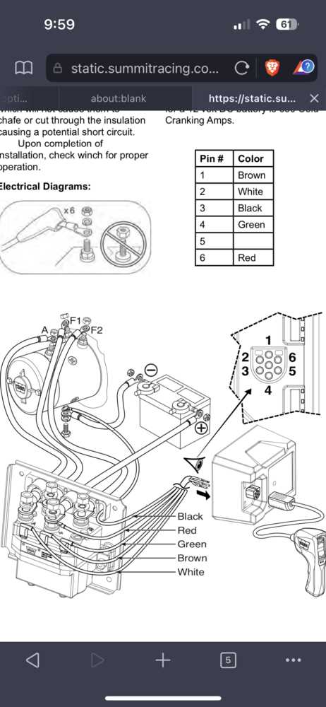 warn winch controller wiring diagram