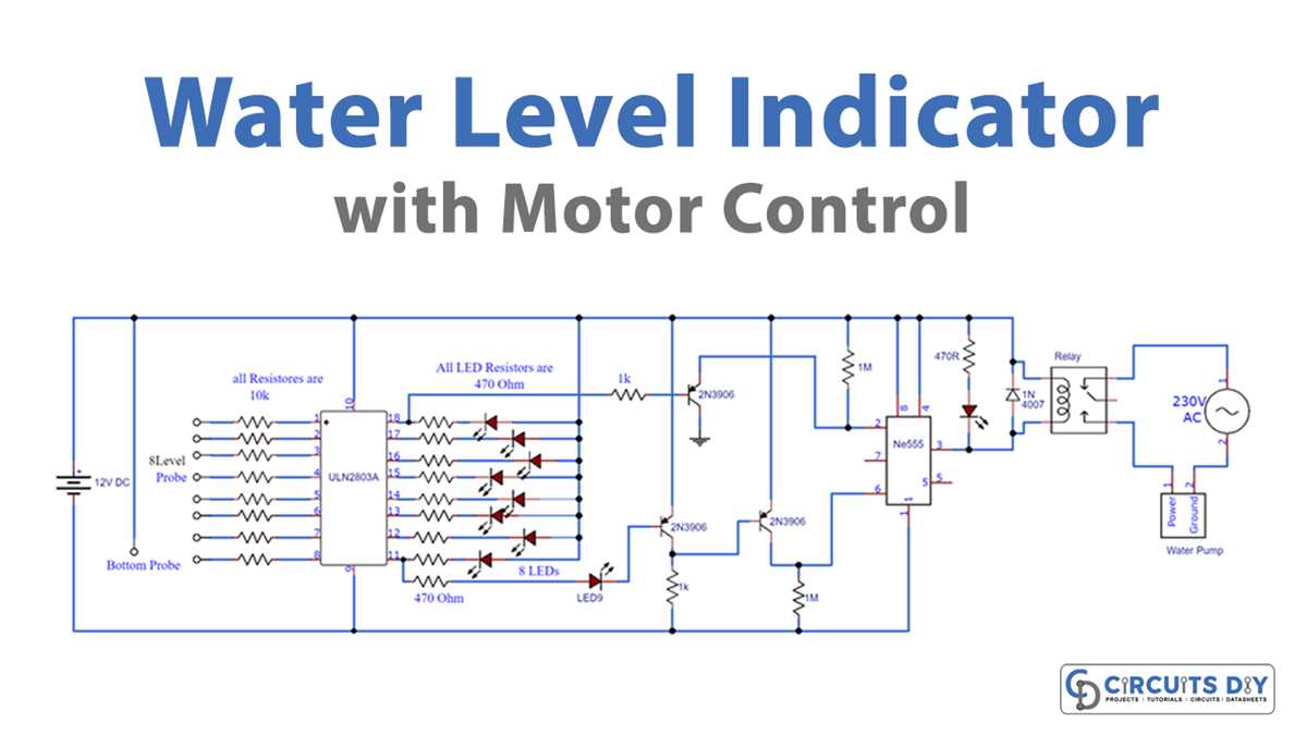 water level indicator circuit diagram using ic 555