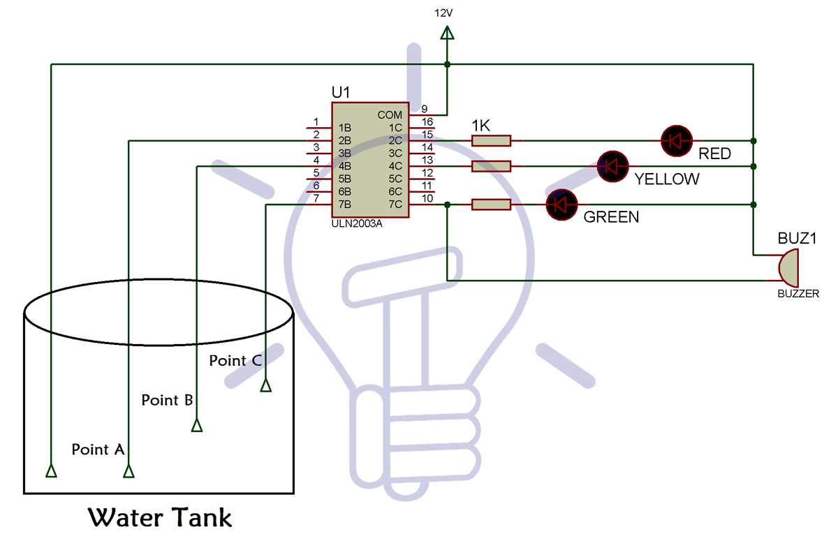 water level indicator schematic diagram