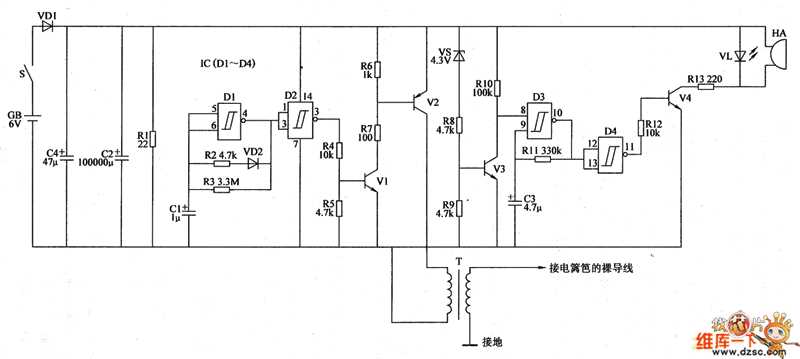 fence charger circuit diagram