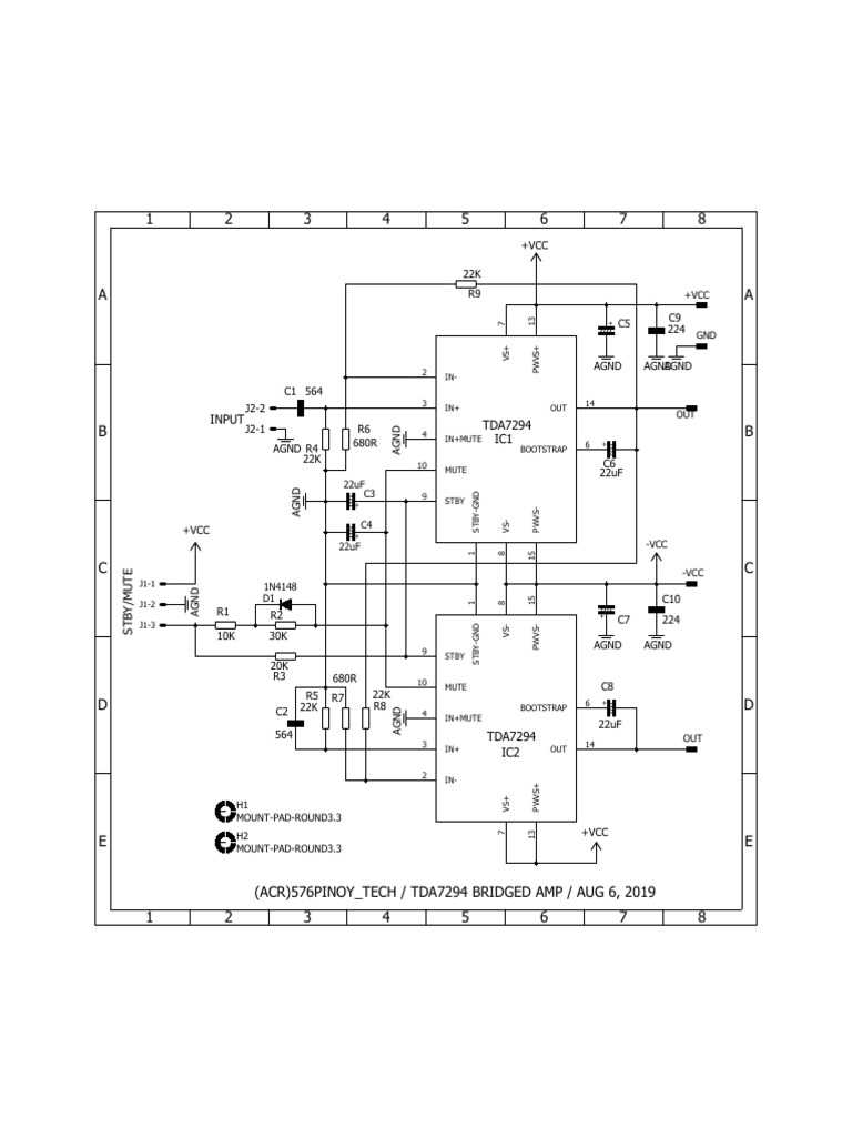 tda7294 circuit diagram