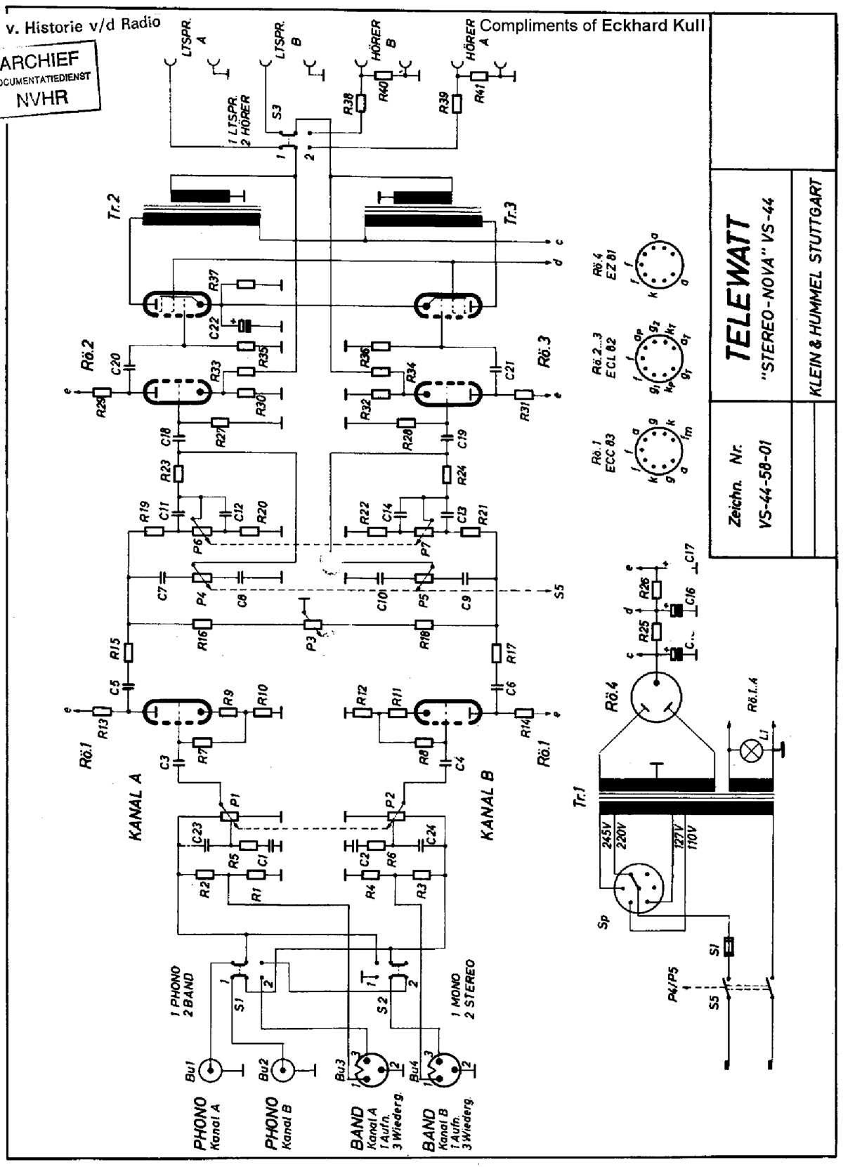 hummel fm200a stereo schematic diagram