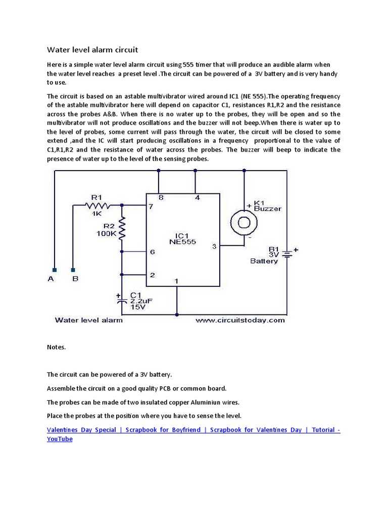 water level indicator circuit diagram using ic 555