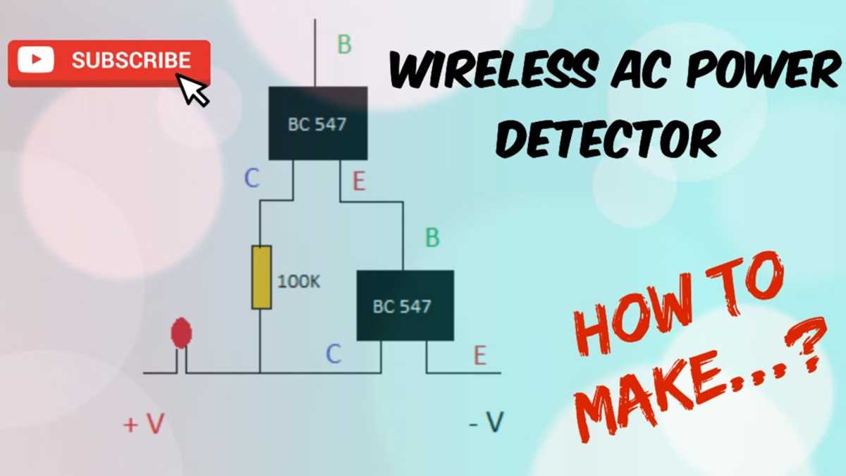 wireless ac power detector circuit diagram