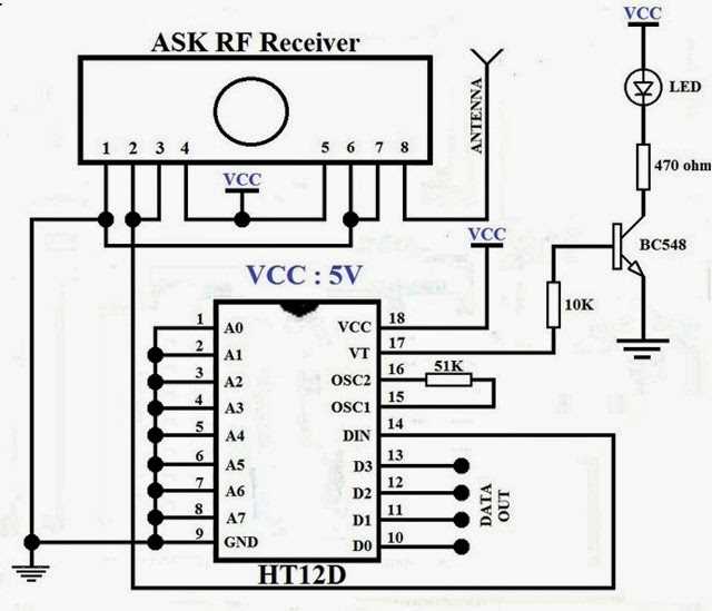 wireless remote control switch circuit diagram wireless remote control switch circuit diagram